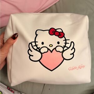 Hello Kitty White and Pink Cosmetic Bag